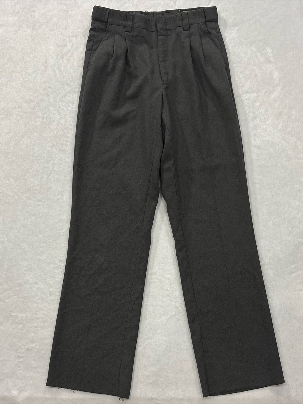 Smitty Charcoal Grey Unhemmed Pleated Umpire Pants w Waist Expander Mens Size 32